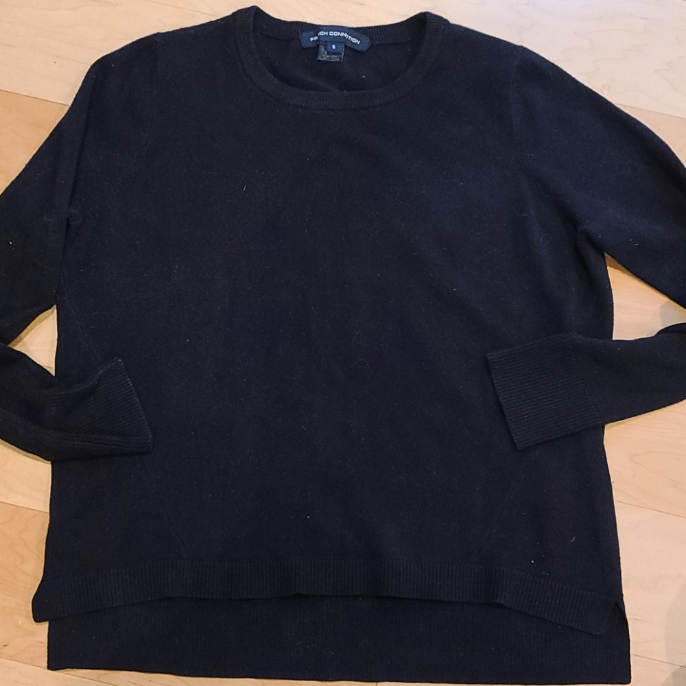 French Connection black super soft sweater small